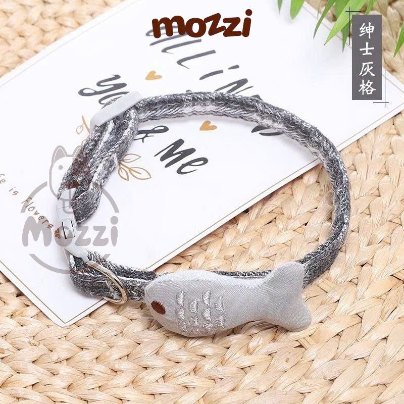 Vòng cổ cho chó mèo caro hình cá dễ thương