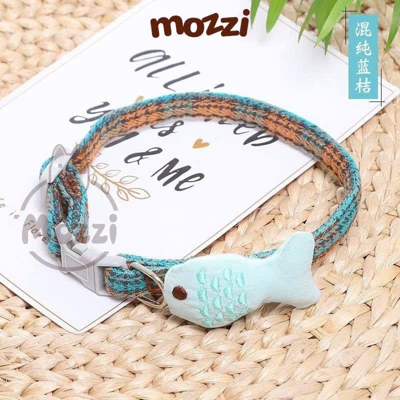 Vòng cổ cho chó mèo caro hình cá dễ thương