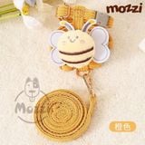 Dây dắt yếm cổ ngực hình ong dễ thương cho chó mèo size 2-5kg 