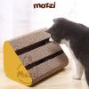 Bàn cào móng tam giác 2 tầng kèm banh 28x17.5x21cm cho mèo