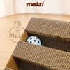 Bàn cào móng tam giác 2 tầng kèm banh 28x17.5x21cm cho mèo