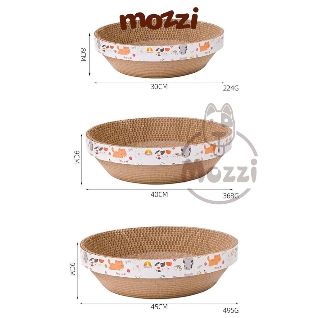 Nôi bàn cào giấy tròn cào móng cho mèo
