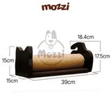  Bàn cào Cattyman ngang chải lông có bóng lông gà cho mèo 