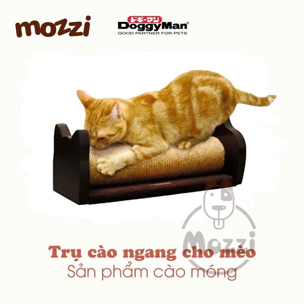 Bàn cào Cattyman ngang chải lông có bóng lông gà cho mèo