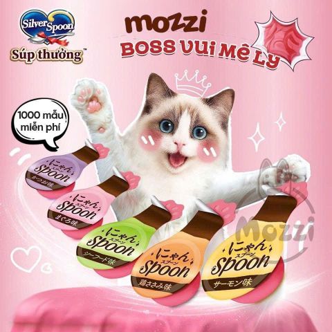 [Bịch 100gr] Súp thưởng Silver Spoon cho mèo dạng thìa