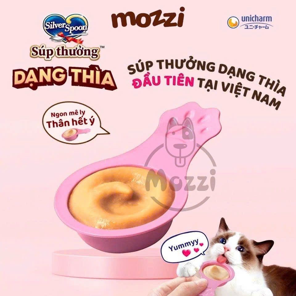 [Bịch 100gr] Súp thưởng Silver Spoon cho mèo dạng thìa