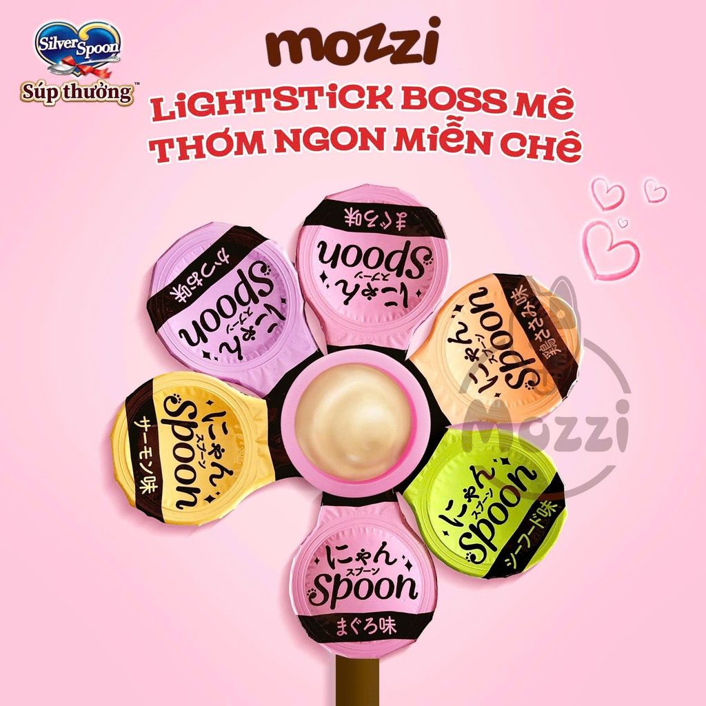 [Bịch 40gr] Súp thưởng Silver Spoon cho mèo dạng thìa