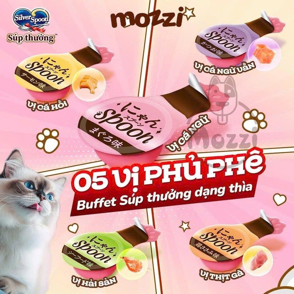 [Bịch 40gr] Súp thưởng Silver Spoon cho mèo dạng thìa