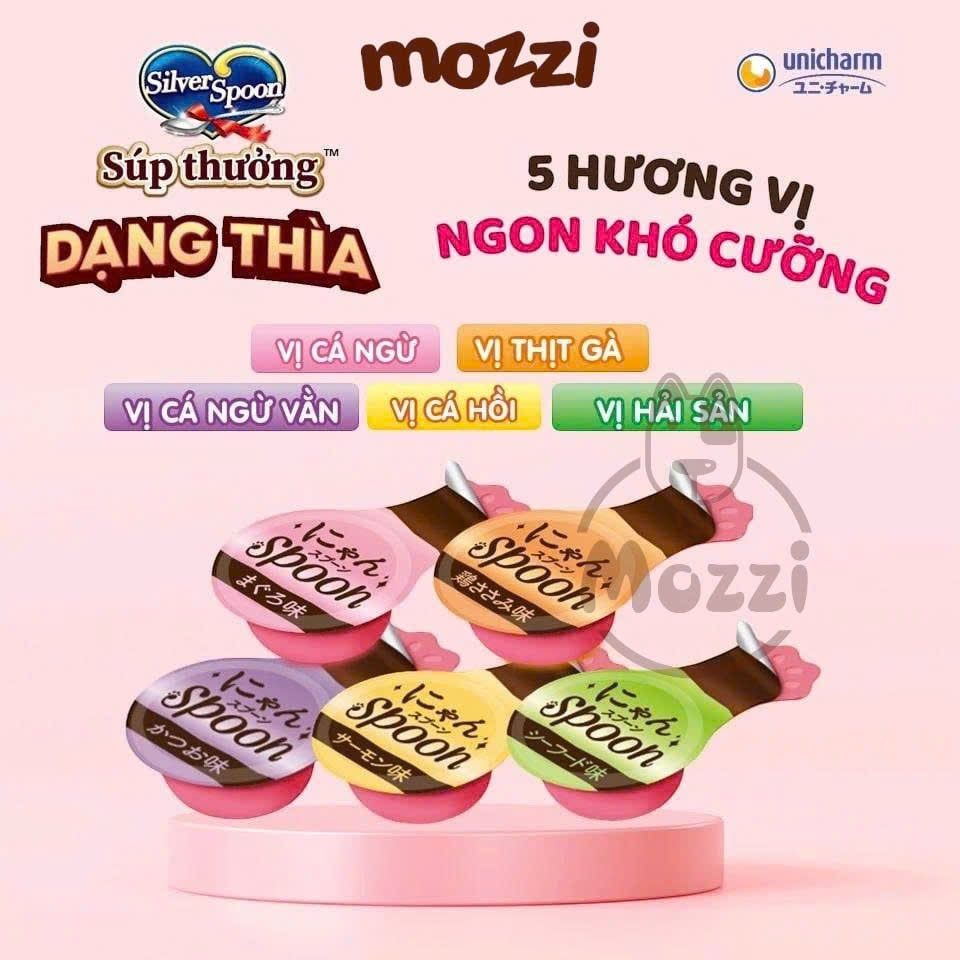 [Bịch 40gr] Súp thưởng Silver Spoon cho mèo dạng thìa