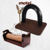  Bàn cào Cattyman ngang chải lông có bóng lông gà cho mèo 