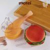 Đồ chơi âm thanh cao su mềm hình Bánh Hamburger và Gà
