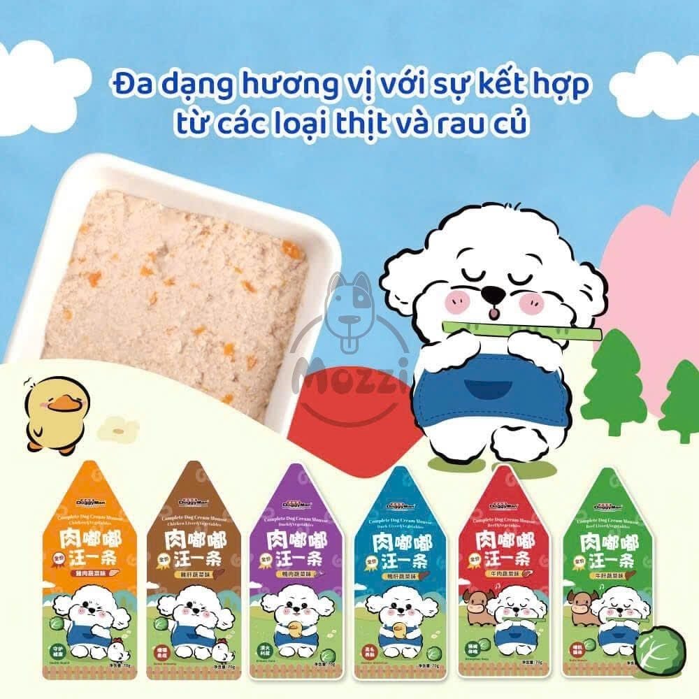 Pate cho chó DoggyMan Pate sốt kem gói 70gr