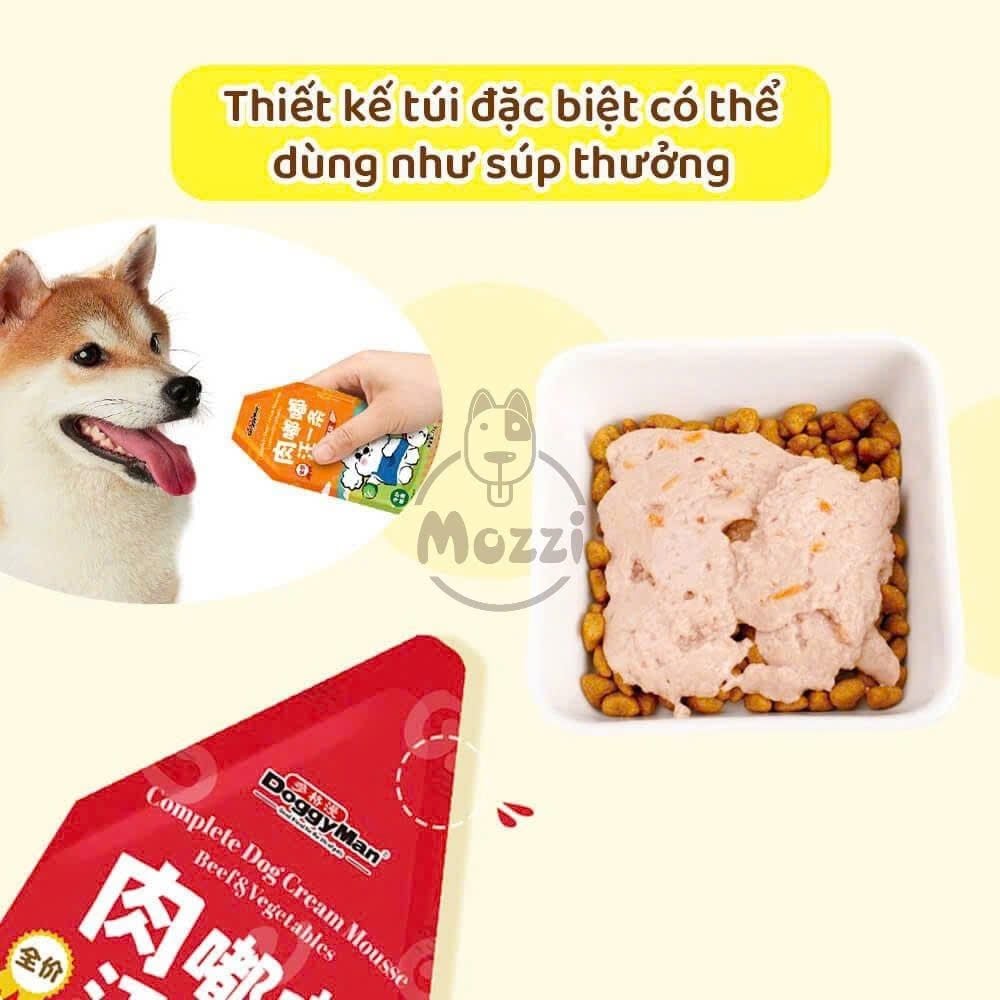 Pate cho chó DoggyMan Pate sốt kem gói 70gr