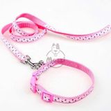  Dây dắt kèm vòng cổ họa tiết nhí cho thú cưng 