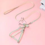  DoHa Dây dắt yếm ngực gắn nơ cotton cho chó mèo 