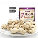  Snack cho chó Xương nhai 7 Dental Effects gặm sạch răng Gói 160g Thái Lan 