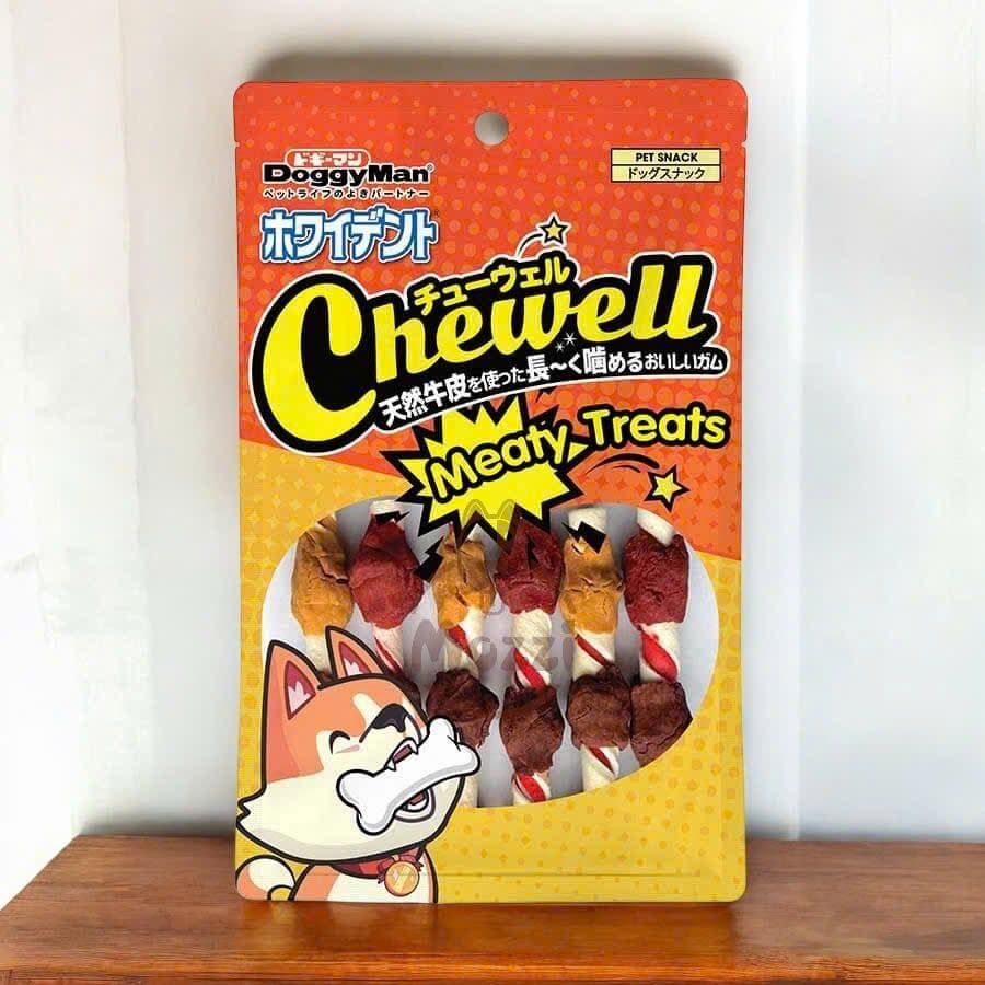 Snack cho chó DoggyMan Bánh xương Donut da bò phủ kẹp cuốn thịt gà