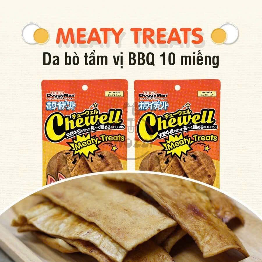 Snack cho chó DoggyMan Bánh xương Donut da bò phủ kẹp cuốn thịt gà