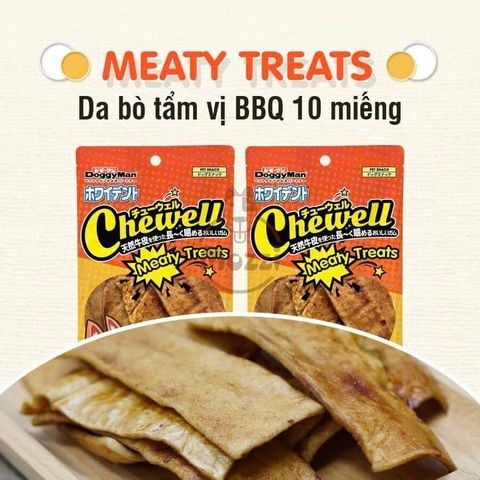 Snack cho chó DoggyMan Bánh xương Donut da bò phủ kẹp cuốn thịt gà
