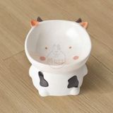  Chén bát ăn sứ cho chó mèo đế cao chống gù hình động vật 