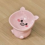  Chén bát ăn sứ cho chó mèo đế cao chống gù hình động vật 