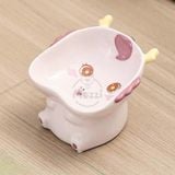  Chén bát ăn sứ cho chó mèo đế cao chống gù hình động vật 