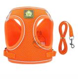  Dây dắt yếm ngực nửa bụng phản quang cho chó mèo 