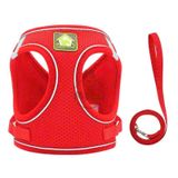  Dây dắt yếm ngực nửa bụng phản quang cho chó mèo 