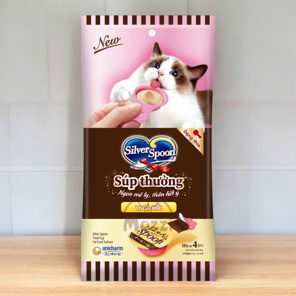 [Bịch 40gr] Súp thưởng Silver Spoon cho mèo dạng thìa