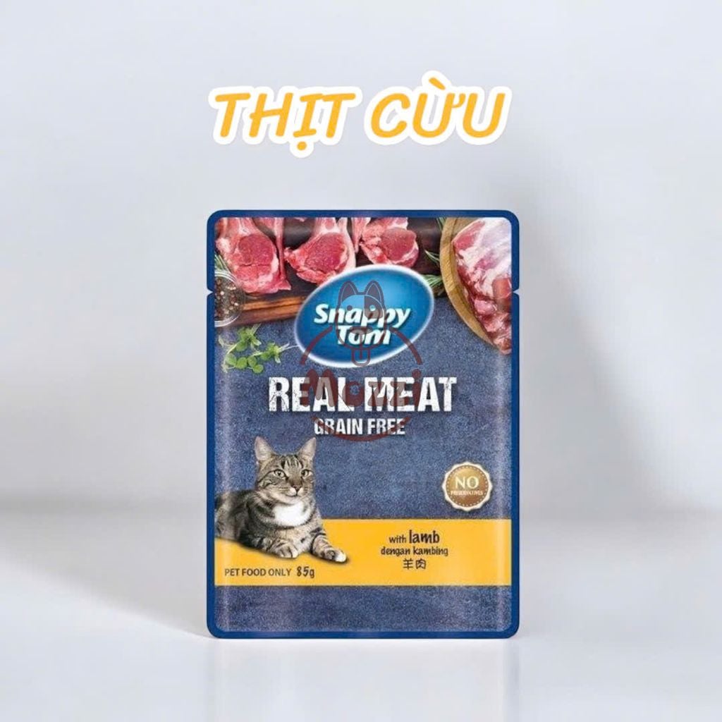 Pate cho mèo Snappy Tom Real Fish Real Meat