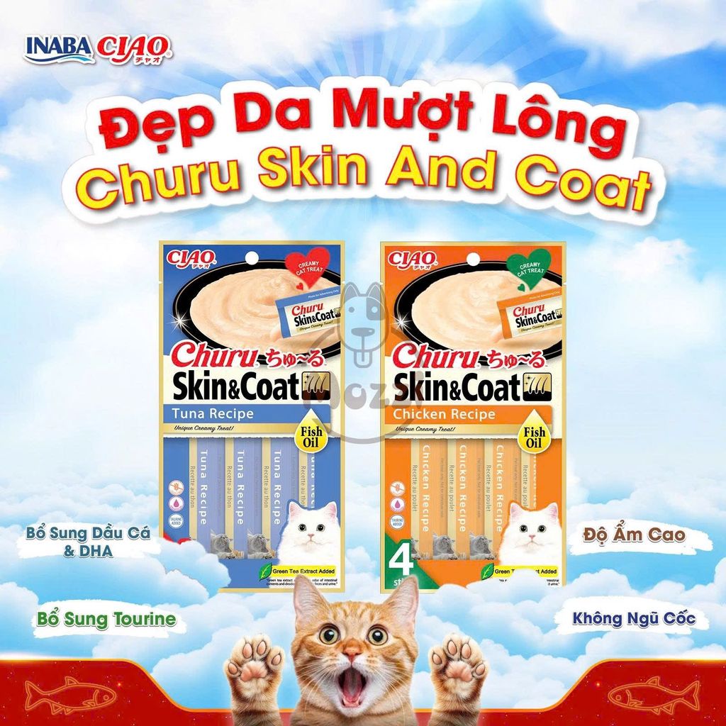 Súp thưởng cho mèo Ciao gói 4 thanh đủ vị