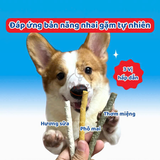  Snack cho chó Que gặm DoggyMan da bò sáp ong xoắn đôi sữa dê sạch răng thơm miệng 