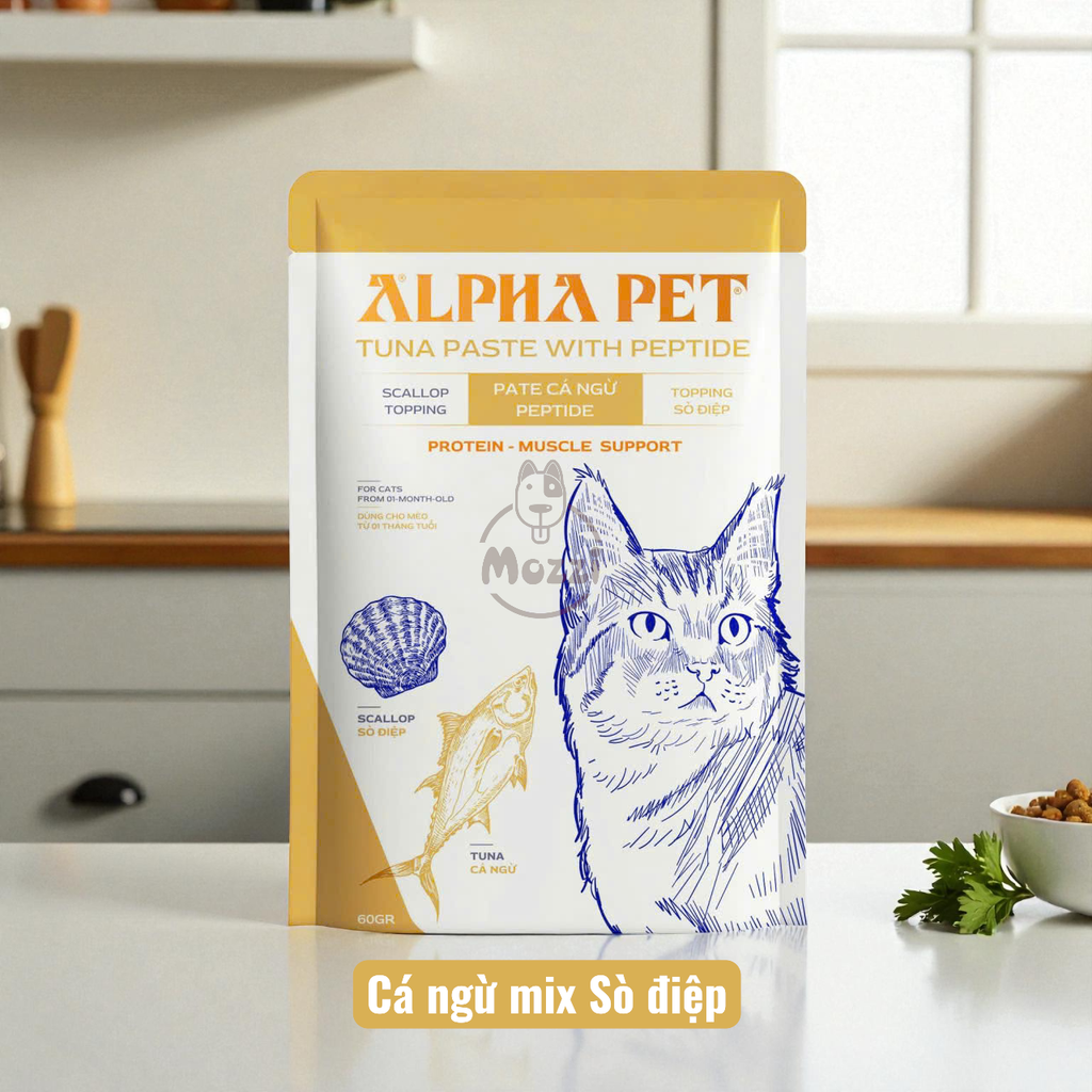 Pate cho mèo Alpha Pet Pate cá ngừ