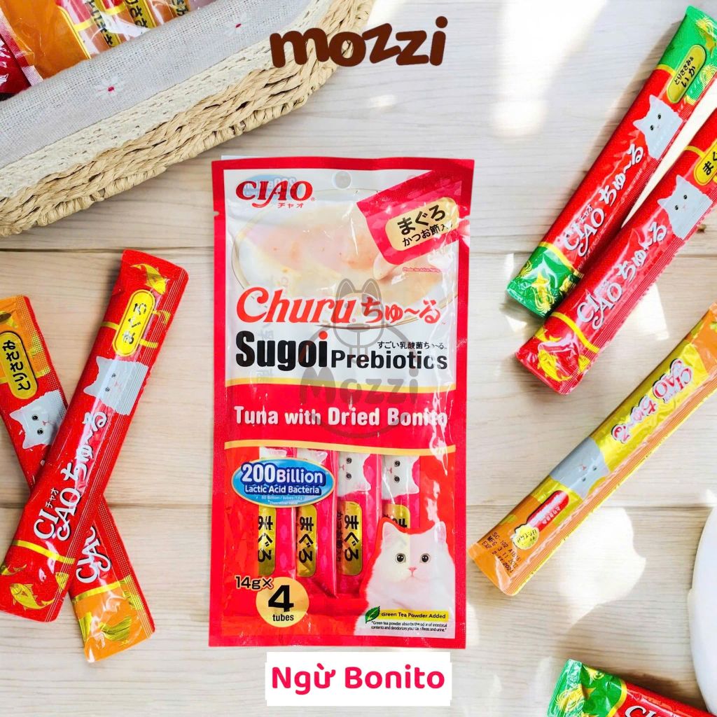 Súp thưởng cho mèo Ciao gói 4 thanh đủ vị