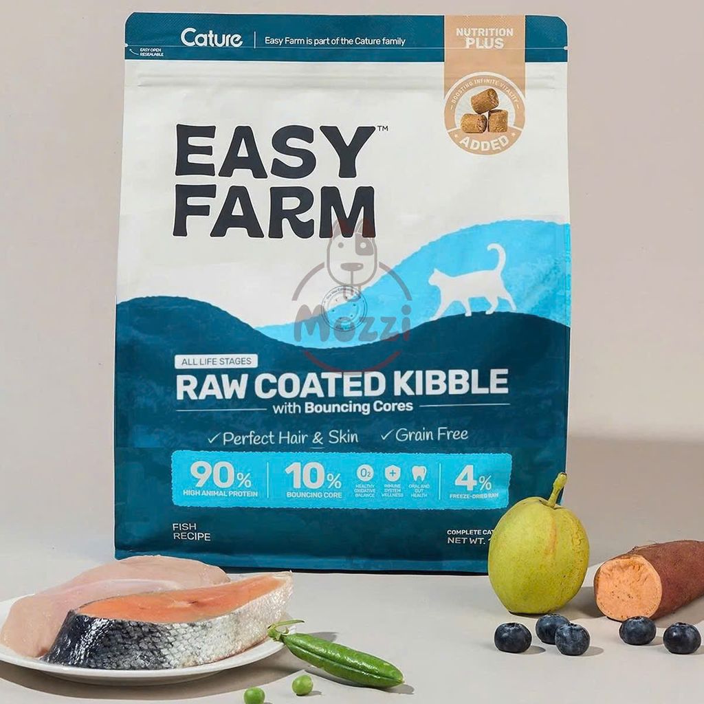 [Bịch 1.5kg] Hạt cho mèo Cature Easy Farm kèm Topping