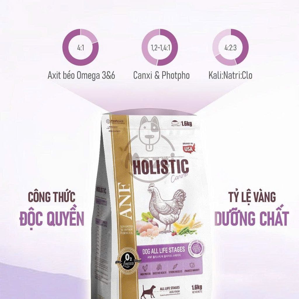 Thức ăn hạt ANF Holistic cho chó