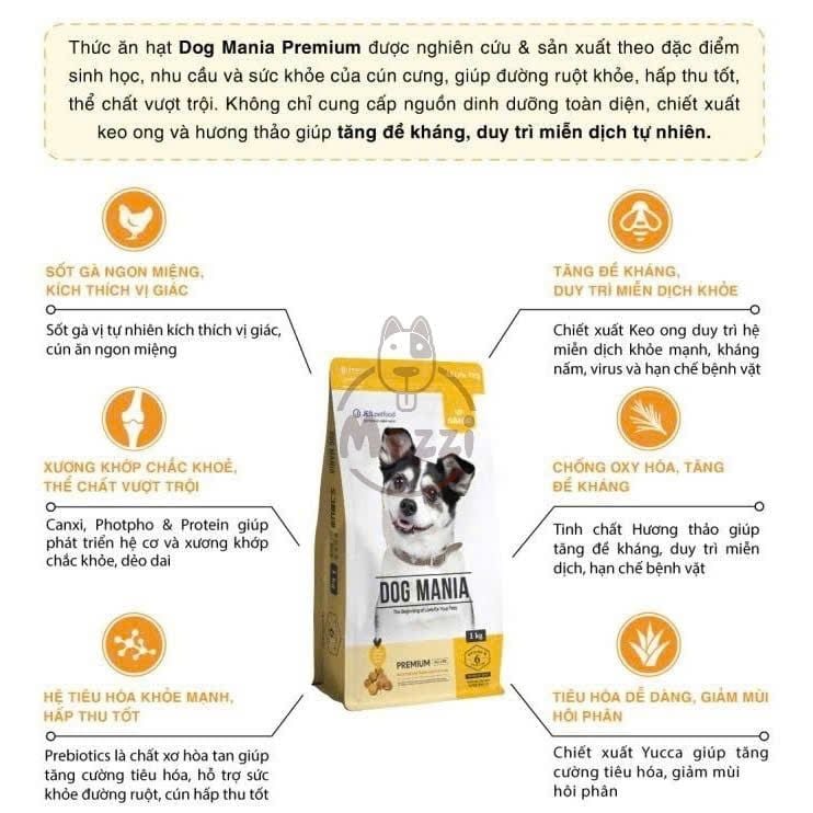 Thức ăn hạt cho chó Dog Mania