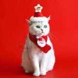  Phụ kiện Khăn len Nón noel cho chó mèo 