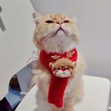  Phụ kiện Khăn len Nón noel cho chó mèo 