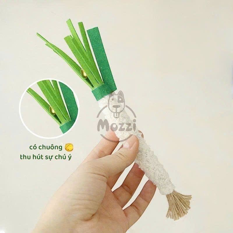 Đồ chơi Catnip Hình Củ hành có chuông âm thanh cho mèo