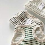  Áo ba lỗ SSEW chấm bi sọc ngang cho chó mèo 