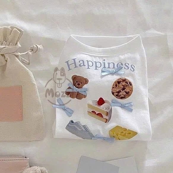 Áo ba lỗ Happiness cho chó mèo