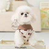  Áo Hipi Life Striers có túi tai thỏ nâu cho chó mèo 