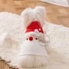 Áo bông Noel Ông già Santa mũi đỏ cho chó mèo