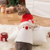 Áo bông Noel Ông già Santa mũi đỏ cho chó mèo