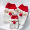 Áo bông Noel Ông già Santa mũi đỏ cho chó mèo