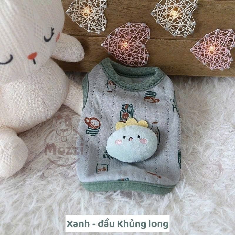 Áo VẢI mini size thú nổi Petstyle cho chó mèo nhỏ