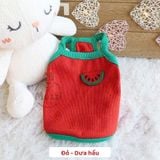  Áo 2 dây mini size thêu nổi cho chó mèo nhỏ 