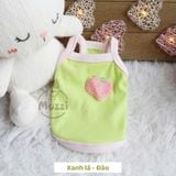  Áo 2 dây mini size thêu nổi cho chó mèo nhỏ 