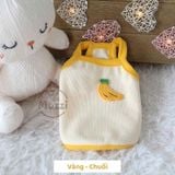  Áo 2 dây mini size thêu nổi cho chó mèo nhỏ 